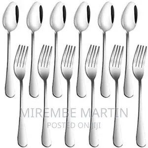Stainless Steel 12 Pieces Set of Spoons Forks