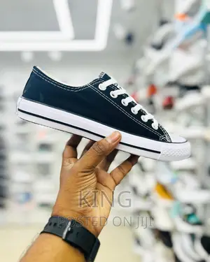 Canvas Ox Black Trainers