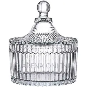 Glass Sugar Spices Cookies Bowl for Storage-Transparent