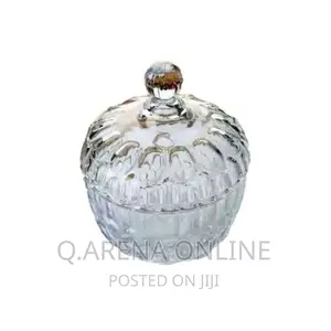 Glass Sugar Bowl/Glass Ware - Clear