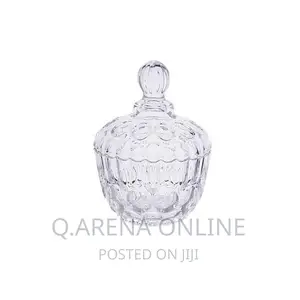 Glass Sugar Bowl/Glass Ware - Clear