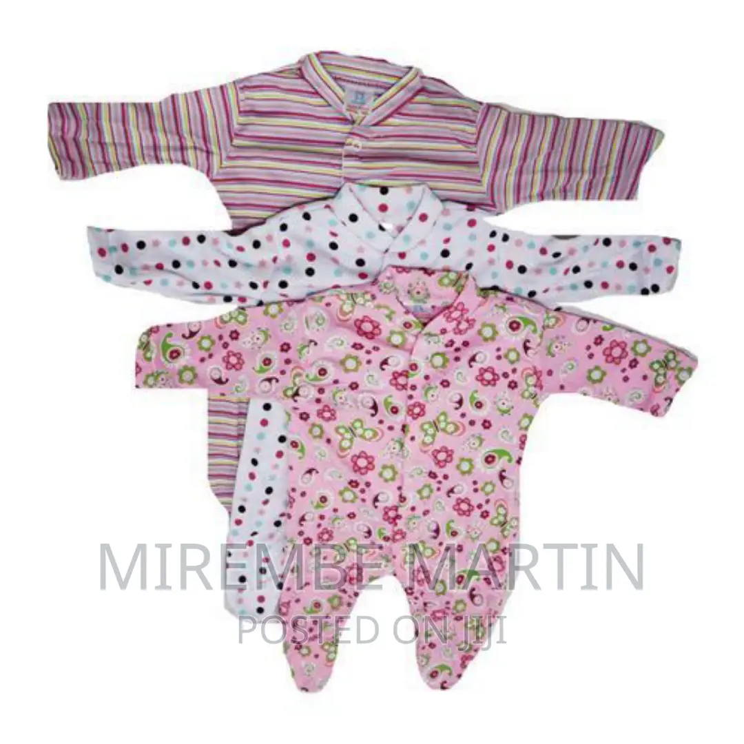 Three Piece Baby Overalls – Pink Multiple Designs