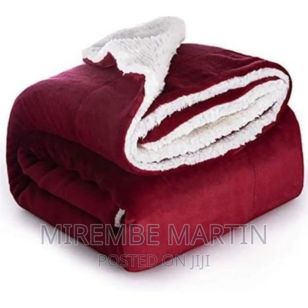 Soft Fleece Blanket- Burgundy
