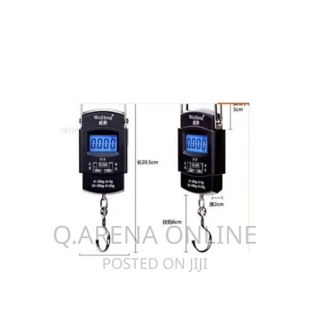50 Kg Digital Portable Weighing Scale - Black