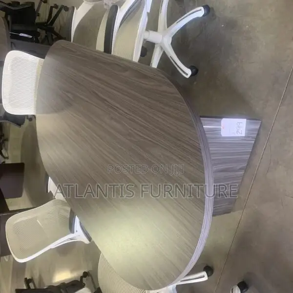 Gray Oval Shape Board Room Table (180cm)