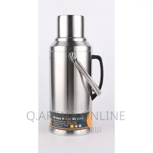 3.2L Stainless Steel Vacuum Flask Storage Bottle- Silver