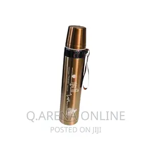 Hot Cold Unbreakable Stainless Steel Flask, 1l - Gold