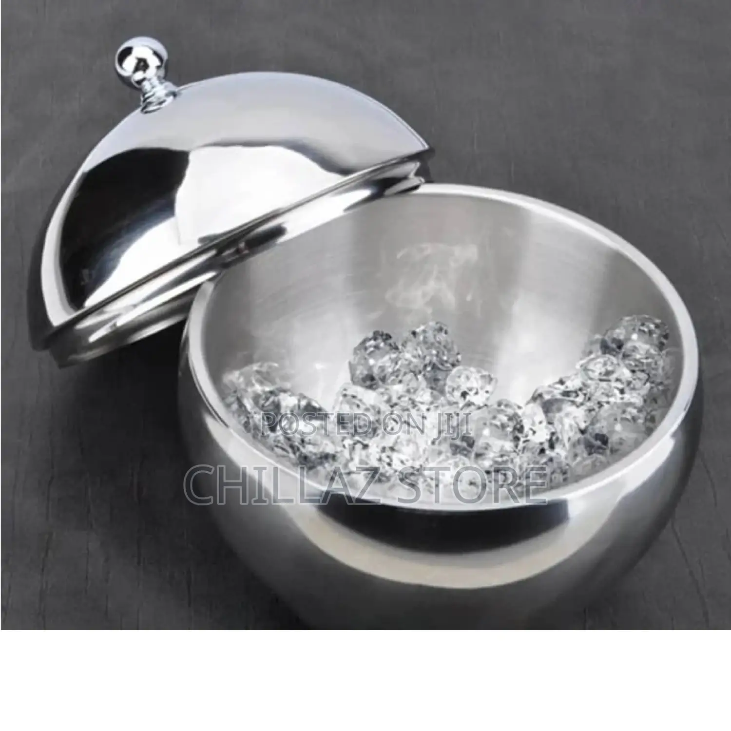 Stainless Steel Ice Bucket.