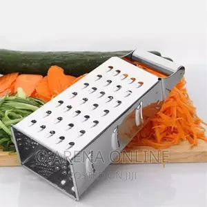4 Sided Grater for Cutting and Slicing Vegetables - Silver