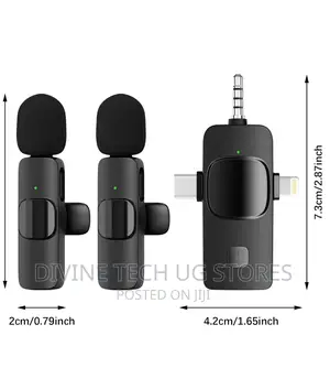 3 in 1 Wireless Lavalier Microphone -Noise Reduction Mic
