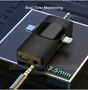 3 in 1 Wireless Lavalier Microphone -Noise Reduction Mic