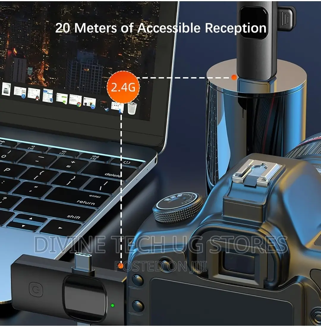 3 in 1 Wireless Lavalier Microphone -Noise Reduction Mic