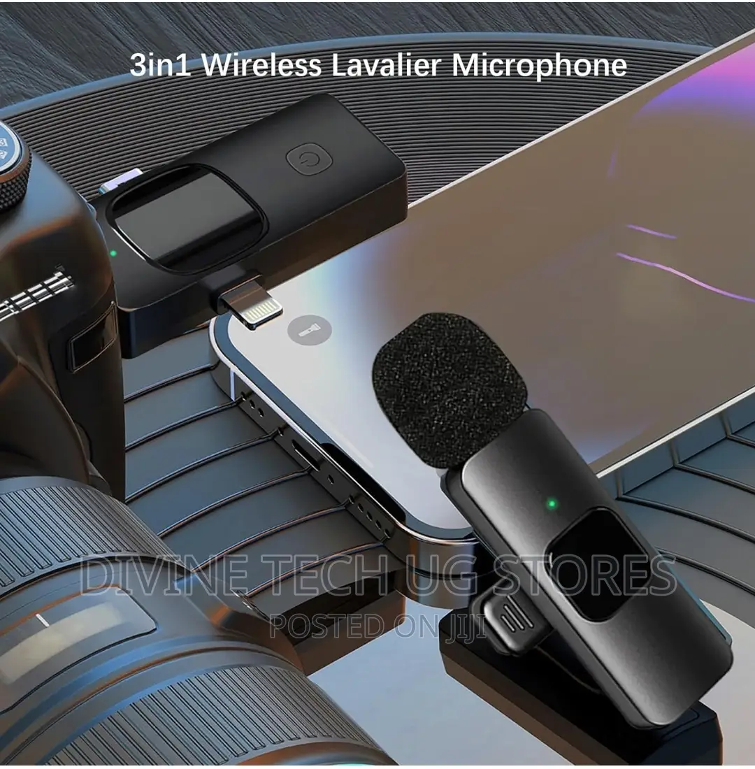 3 in 1 Wireless Lavalier Microphone -Noise Reduction Mic