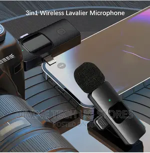3 in 1 Wireless Lavalier Microphone -Noise Reduction Mic