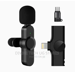 Dual Wireless Lavalier Microphone for iPhone + Type-C