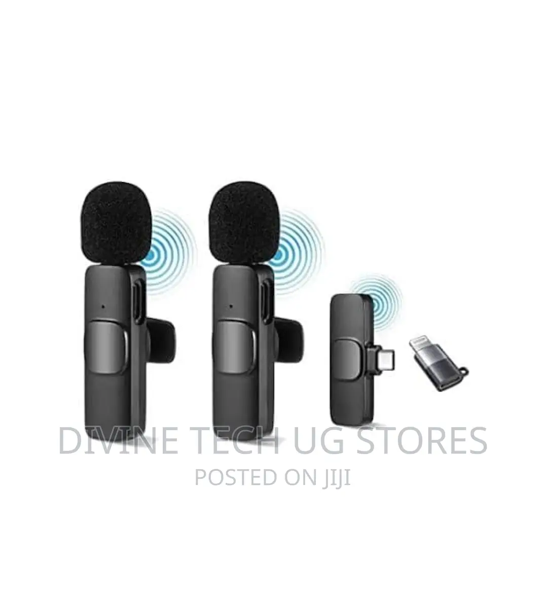 Dual Wireless Lavalier Microphone for iPhone + Type-C