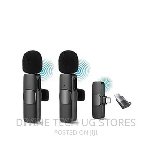 Dual Wireless Lavalier Microphone for iPhone + Type-C