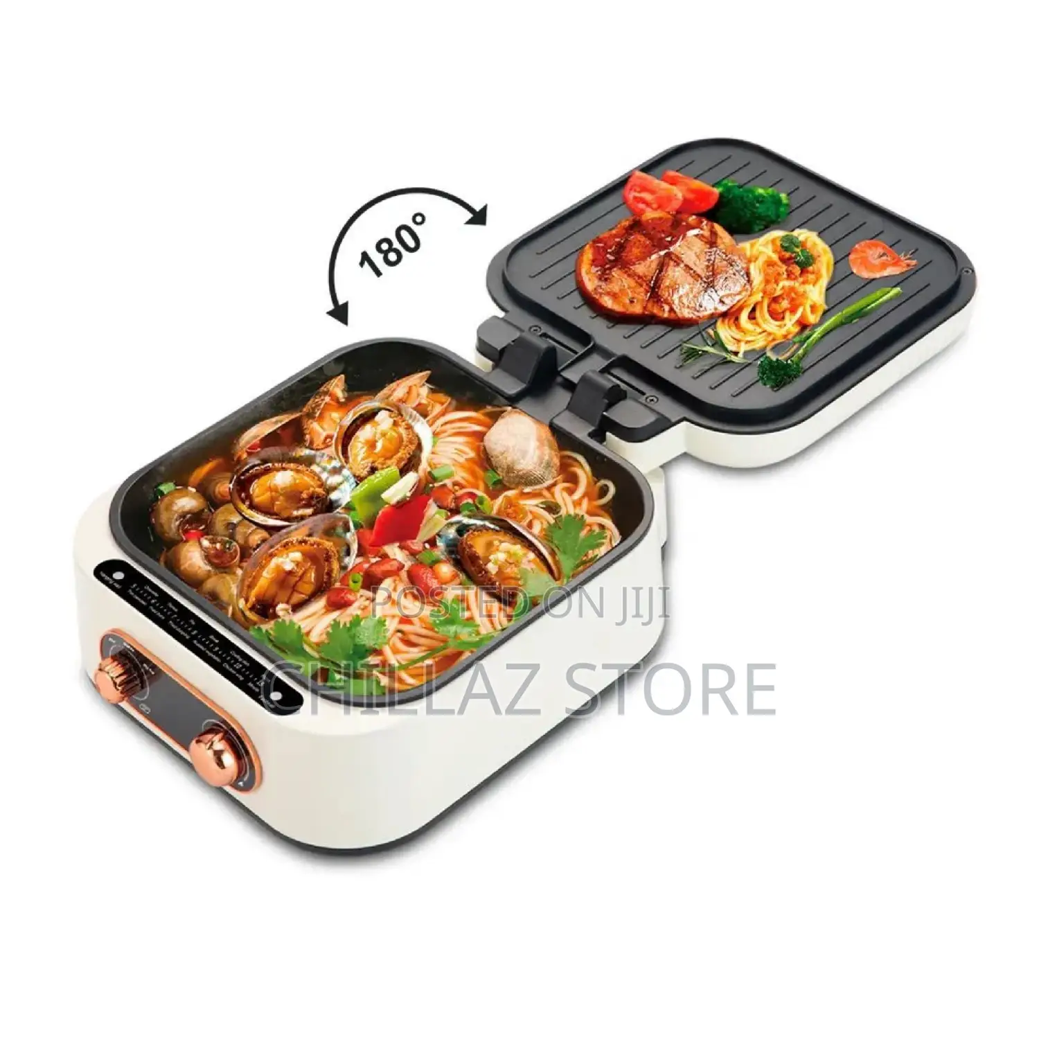 Double Sided Electric BBQ Grill Pan.