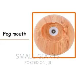 130ml Wood Grain Cool Mist Humidifier With LED Lights
