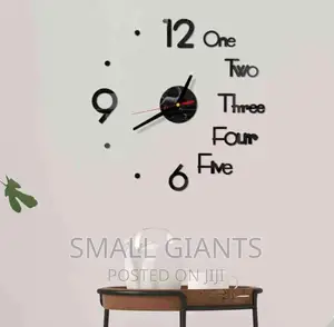 3D Modern Frameless Large Wall Clock