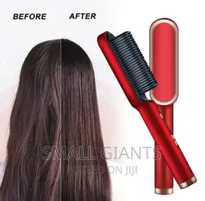 Hair Straightener Comb Brush