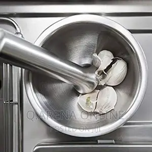 Stainless Steel Mortar and Pestle/Spice Grinder, Silver.