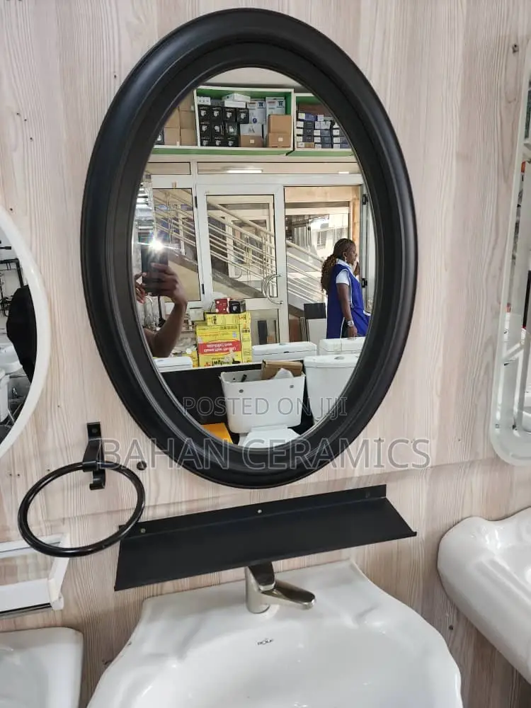 Stainless Framed Mirror(. 50 by 70cm)