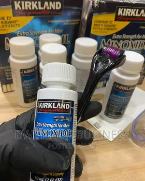 5% Kirkland Minoxidil Solution Derma Roller Set in Kampala