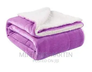 6*6 Fleece 2 in 1 Sherpa, Plush- Light Purple