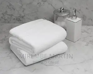 Pack of 2 Polo White Pure Cotton Towels
