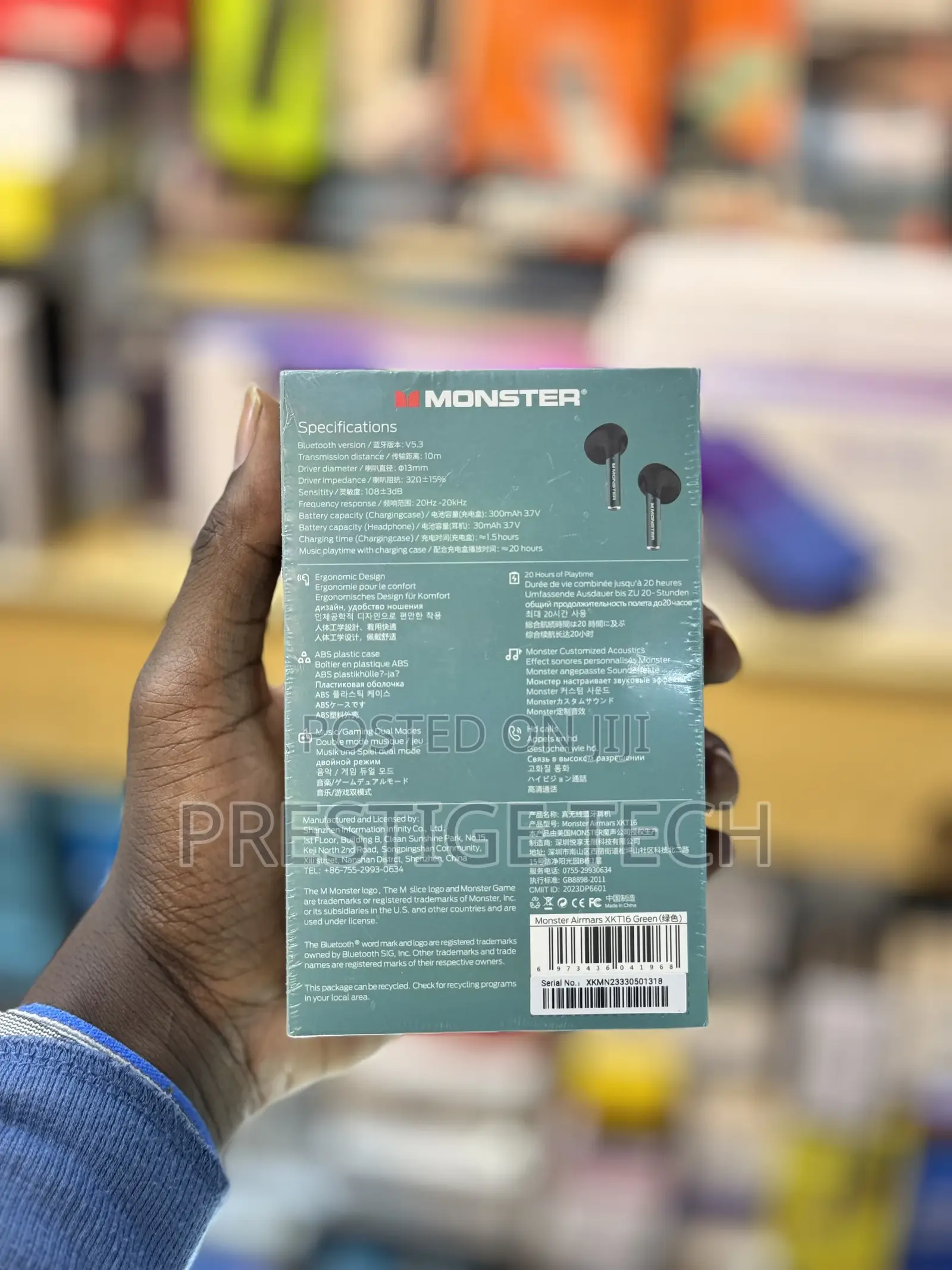 Monster Airmars XKT16 Wireless Gaming Headphones / Earbuds