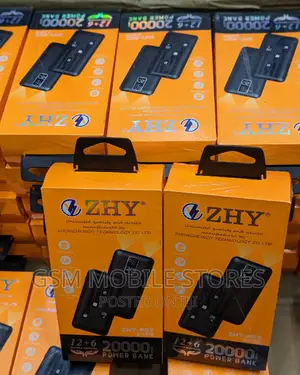 ZHY 20000mah High Capacity Fast Charging Powerbank Wholesale