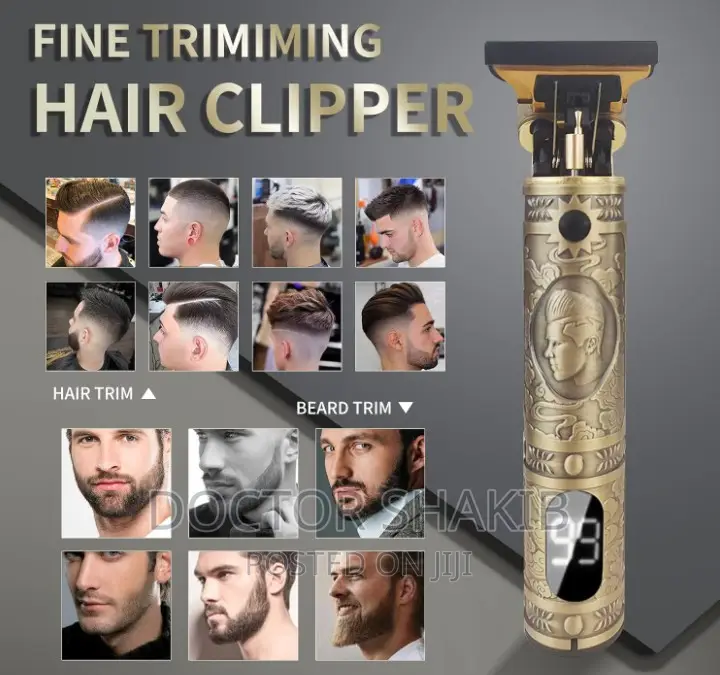Professional Electric Hair Clipper With Digital Display