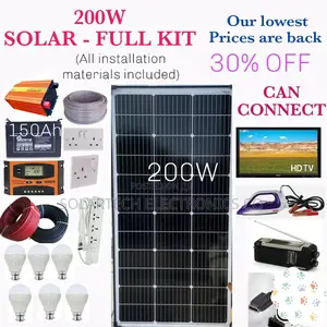 200w Solar System Full Kit