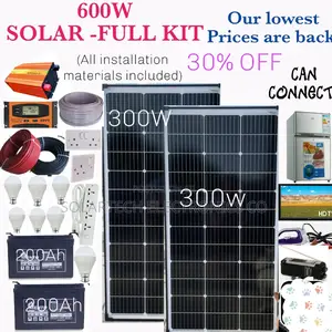 600w Solar System Full Kit