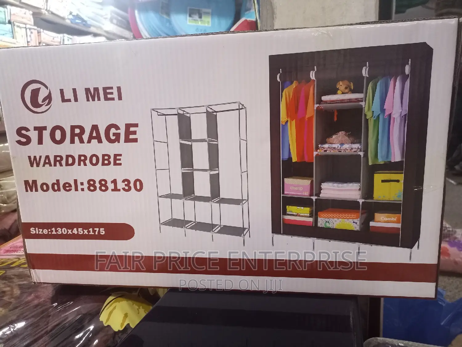 Quality Metallic Closet in 3 Column