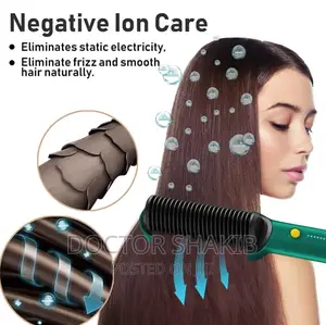 2 in 1 Hair Straightener Comb Brush