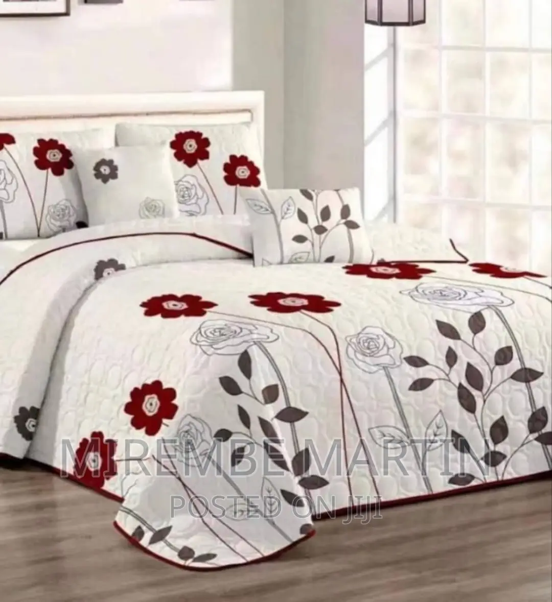 6*6 Duvet Cover With One Bedsheet and Two Pillowcases–