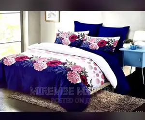 6*6, 4pc Cotton Duvet Cover 1 Bed Sheet, 2 Pillow Cases