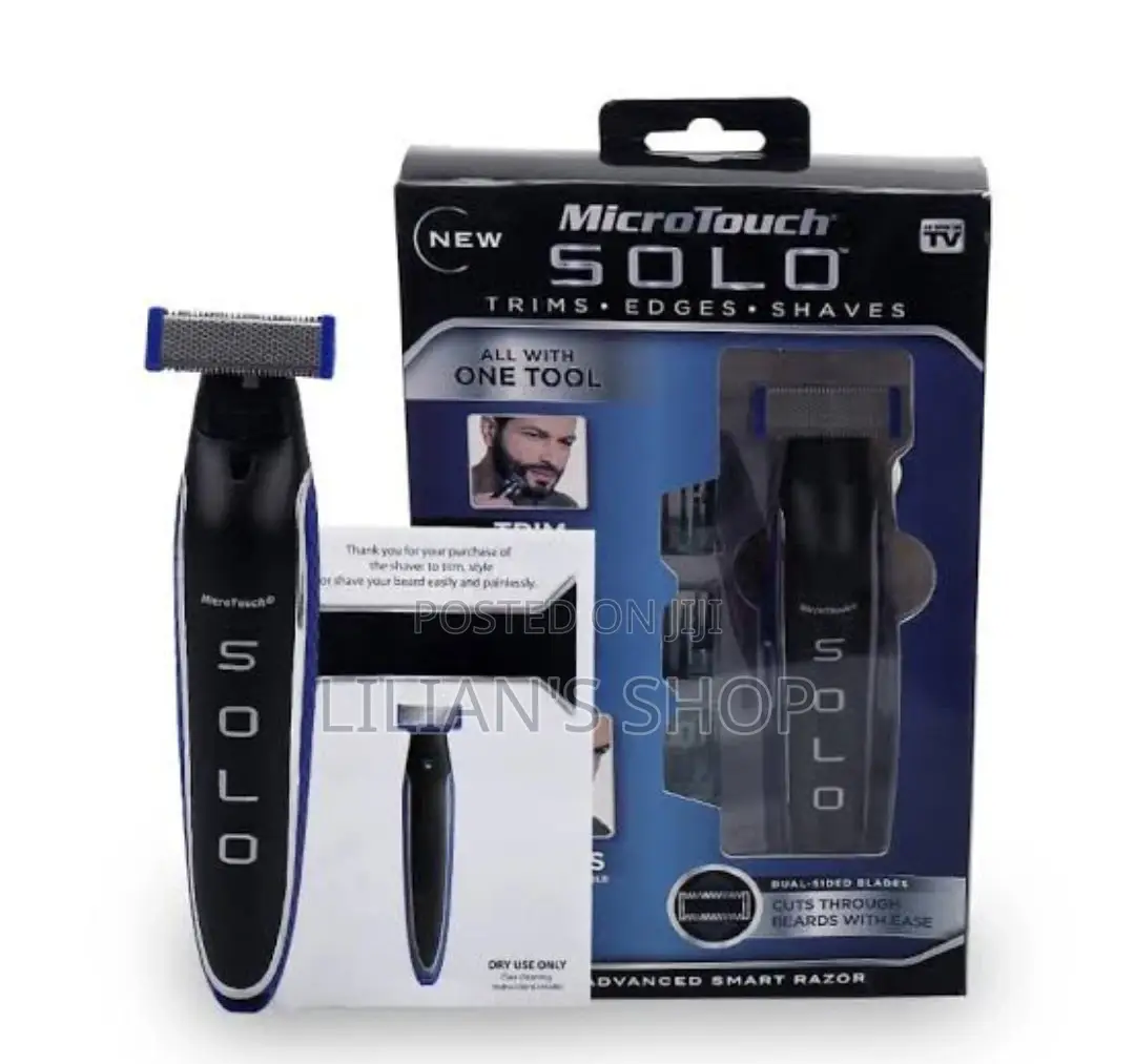Micro Solo Touch Rechargeable Shaver Trimmer and Edge