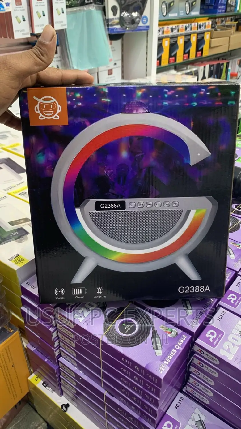Wireless Charging Speaker With RGB Lights