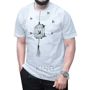Kaftan Design. African Wear Shirt. Short Sleeve