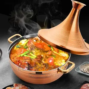 Bronze Moroccan Tagine Cooking Pot