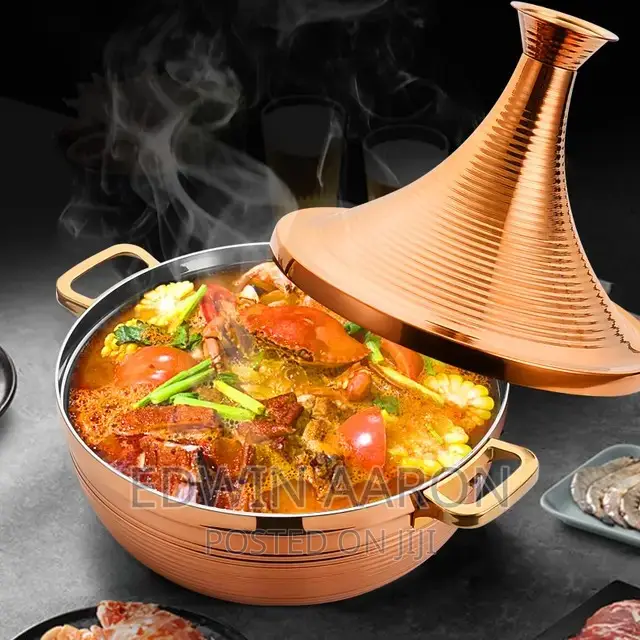 Bronze Moroccan Tagine Cooking Pot