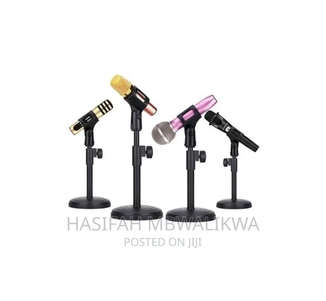 Table Microphone Stand With Disc Base
