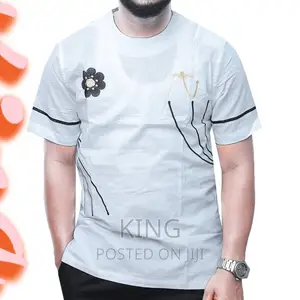 Kaftan Kitengi Shirt. White