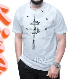 Kaftan Kitengi Shirt. White
