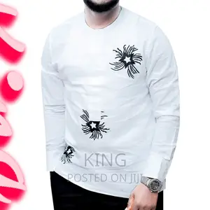 African Shirt. Kitengi White