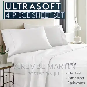 Ultra Soft Fitted Bedsheet and One Flat Bedsheet.