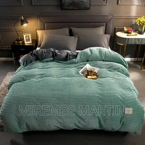 Coral Duvet With One Bedsheet and Two Pillowcases